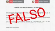 Ministerio de Defensa desmiente información sobre supuesto servicio militar obligatorio