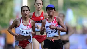 Gladys Tejeda e Inés Melchor. Foto: AFP