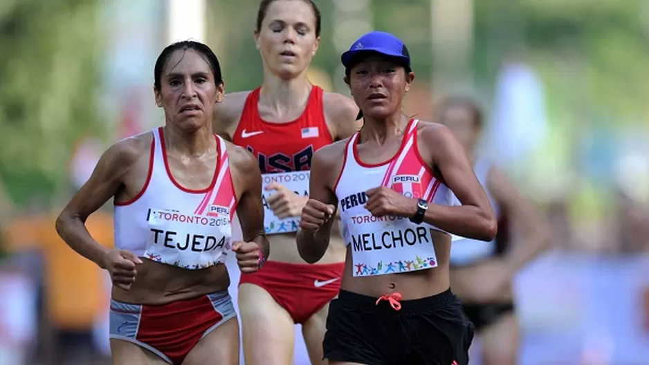 Gladys Tejeda e Inés Melchor. Foto: AFP