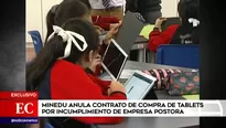 Anulan contrato de compra de tablets.