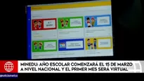 Minedu: Año escolar comenzará el 15 de marzo a nivel nacional y el primer mes será virtual. Video: América