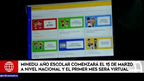 Minedu: Año escolar comenzará el 15 de marzo a nivel nacional y el primer mes será virtual. Video: América