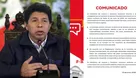 Ministerio de Justicia detalla rechazo a indulto de Castillo