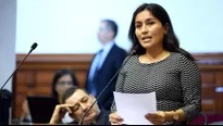 Congresista Marita Herrera fue denunciada constitucionalmente. Foto: Agencia Andina 