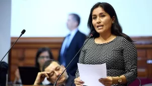 Congresista Marita Herrera fue denunciada constitucionalmente. Foto: Agencia Andina 