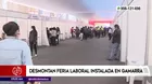 Ministerio de Trabajo desmontó feria laboral instalada en Gamarra