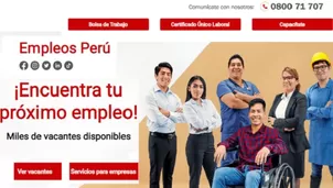 Portal de empleos del Ministerio de Trabajo. Foto: Empleos Perú