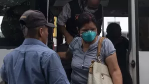 Trabajadores durante la emergencia. Foto: Andina