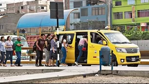 Ley de taxis colectivos. Video: Canal N / Foto: Andina