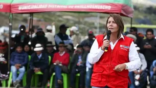 Ministra Paola Bustamante se refirió al diálogo en Challhuahuacho. Foto: Andina