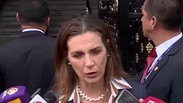 La ministra de Vivienda, Construcción y Saneamiento, Hania Pérez de Cuéllar, recordó que las investigaciones en su contra. / Video: Canal N