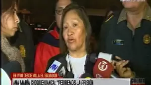 Ana María Choquehuanca, ministra de la Mujer. Video: América TV