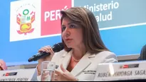 Elizabeth Hinostroza, ministra de Salud. 