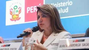 Elizabeth Hinostroza, ministra de Salud. 