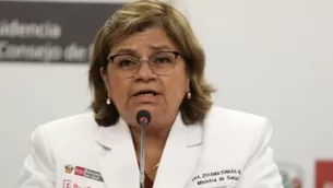 Zulema Tomás, ministra de Salud. Foto: ANDINA/ Video: Canal N