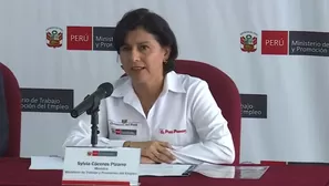 Sylvia Cáceres, ministra de Trabajo. Foto-Video: Canal N