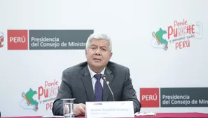 Ministro Astudillo exige unidad contra el crimen en Pataz. Foto y video: Canal N/Andina
