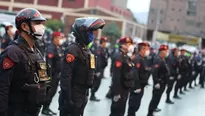 Policías luchan contra el coronavirus. Foto referencial: Andina