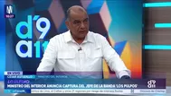 Ministro del Interior confirma detención en Bolivia de cabecilla principal de Los Pulpos