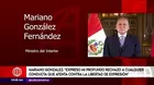 Ministro del Interior: "Expreso mi rechazo a cualquier conducto que atenta contra la libertad de expresión e integridad de periodistas"