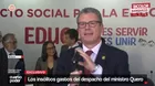 Ministro Morgan Quero usó fondos públicos para ropa y galletas