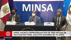 Minsa anunció reprogramación de tres fechas de vacunación de adultos mayores de 70 años