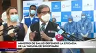 Ministro de Salud defendió la eficacia de la vacuna de Sinopharm