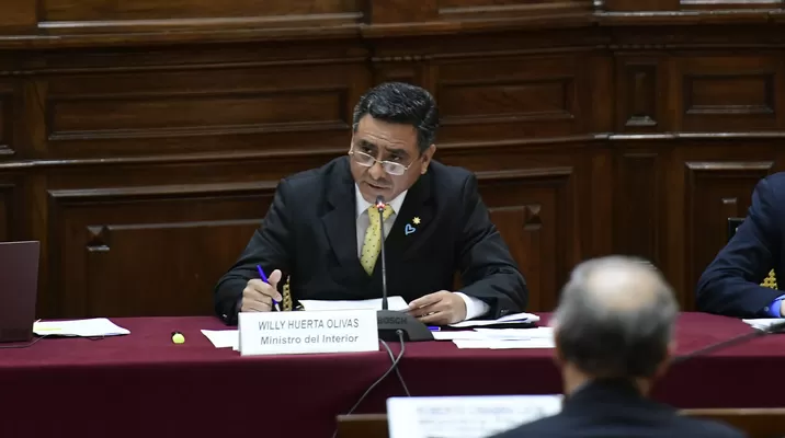 Ministro Willy Huerta. Foto: Mininter / Video: Canal N Ministro Willy Huerta. Foto: Mininter / Video: Canal N