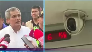 El ministro del Interior, José Zapata, supervisó la integración de sistemas de videovigilancia en buses con la Policía, como parte del plan contra la criminalidad 2026-2028. / Video: Canal N