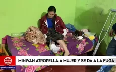 Una minivan atropelló a mujer y se dio a la fuga en Carabayllo - Noticias de mujer