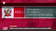 Minjus contrata empresa de seguridad que entregó facturas no reconocidas por Sunat