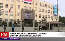 Minsa adoptará medidas legales contra decisión del Reniec - Noticias de reniec