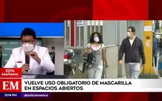 Minsa anuncia el retorno del uso de mascarillas en espacios públicos - Noticias de estafaban