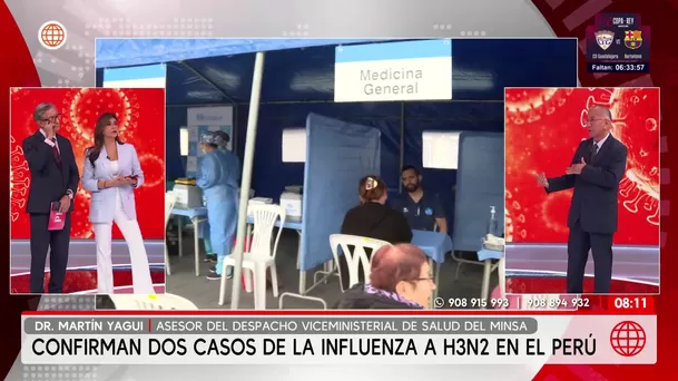 Minsa da más detalles sobre la influenza A H3N2 en el país. Foto: América Noticias Minsa da más detalles sobre la influenza A H3N2 en el país. Foto: América Noticias