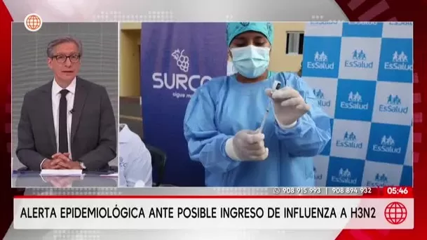 Minsa declara alerta epidemiológica por posible ingreso de Influenza A H3N2. Foto: América Noticias Minsa declara alerta epidemiológica por posible ingreso de Influenza A H3N2. Foto: América Noticias