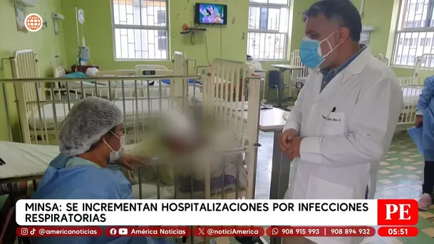 Minsa: Se incrementan hospitalizaciones por infecciones respiratorias. Foto: América Noticias