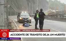 Miraflores: Accidente de tránsito deja un muerto en la Costa Verde - Noticias de operacion