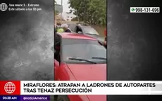 Miraflores: Atrapan a ladrones de autopartes tras intensa persecución - Noticias de autopartes