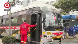 Accidente de tránsito en Miraflores. Foto y video: Canal N