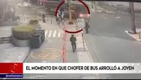 En el video de una de las cámaras de seguridad, ubicada entre las avenidas 28 de Julio y Paseo de la República