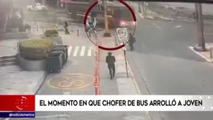 En el video de una de las cámaras de seguridad, ubicada entre las avenidas 28 de Julio y Paseo de la República