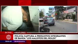 Uno de los intervenidos resultó herido. América Noticias