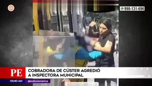 Cobradora agredió a inspectora en Miraflores. Foto y video: América Noticias