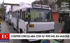 Miraflores: Cúster circulaba con 900 mil soles en multas - Noticias de custer