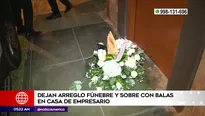 Empresario amenazado en Miraflores. Foto y video: América Noticias