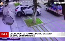 Miraflores: Delincuentes armados asaltan a bordo de auto de lujo - Noticias de antonio-brack