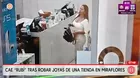 Miraflores: detienen a mujer acusada de robar joyas en tienda