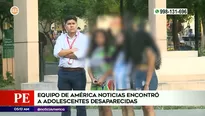 Adolescentes desaparecidas en Miraflores. Foto y video: América Noticias