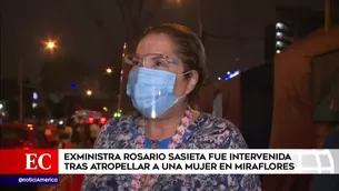 Rosario Sasieta, ex ministra de la Mujer y Poblaciones Vulnerables. América Noticias