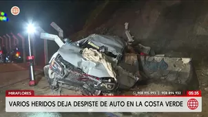 Miraflores: Varios heridos por despiste de un auto en la Costa Verde. Foto y video: América Noticias